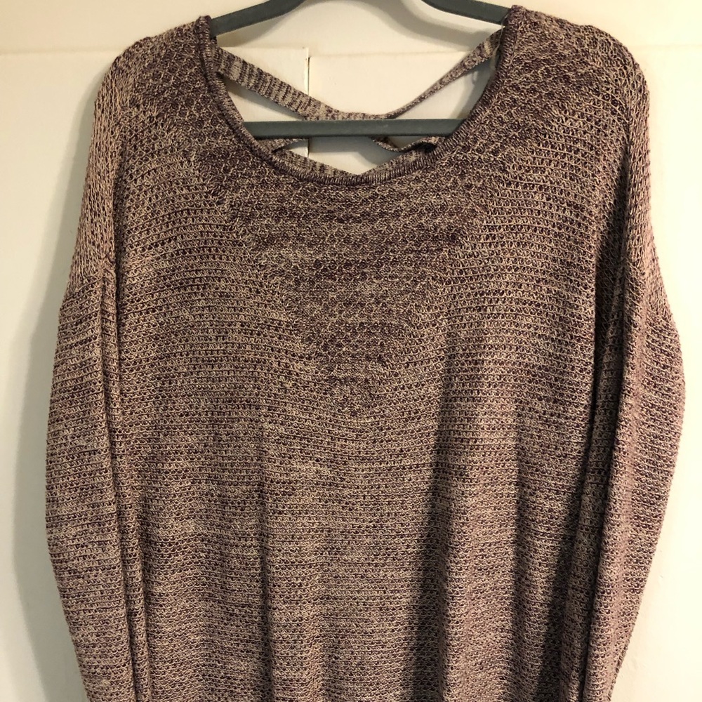 Purple knit sweater